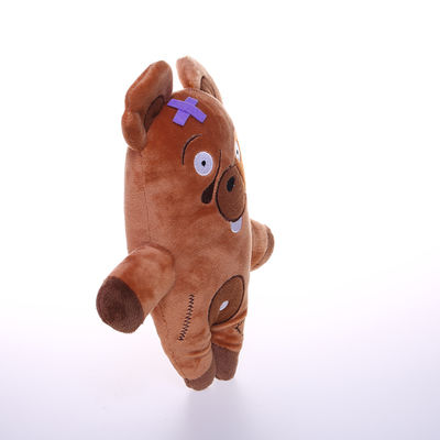 Les jouets interactifs adaptés aux besoins du client de peluche d'animaux familiers ont bourré des jouets de mastication 20cm