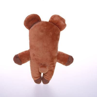 Les jouets interactifs adaptés aux besoins du client de peluche d'animaux familiers ont bourré des jouets de mastication 20cm