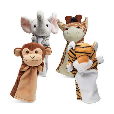 poupée molle animale de marionnettes de main de peluche intéressante de 20cm pour des bébés