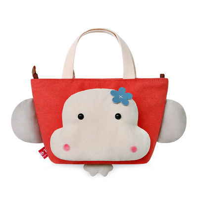 sac mignon portatif de toile de peluche de singe de 22cm*15cm*19cm Hip Hop de bande dessinée animale de sac