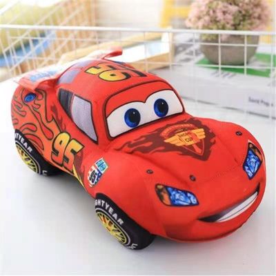 voiture rouge Toy Printing Logo de Mcqueen de voiture bourrée par bande dessinée faite sur commande de 25cm