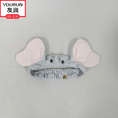 Bande volante mignonne Toy Accessories mou de cheveux de peluche de visage de lavage d'oreille d'éléphant