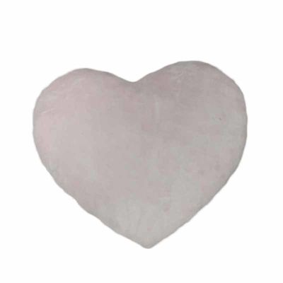Oreiller en forme de coeur d'amour épousant le logo de broderie de coussin de peluche