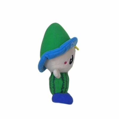 les poupées faites sur commande de peluche de garçon vert de pastèque de 30cm reposent Sofa Cushion Customize