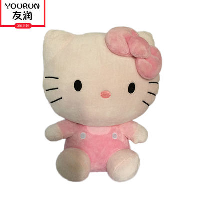 Bonjour blanc adapté aux besoins du client Kitty Cat Plush Toys Stuffed Animal ISO9001