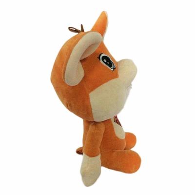 Jouets de peluche bourrés par souris orange de bande dessinée de poupée de peluche de souris de zodiaque petite