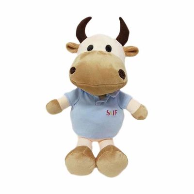 Jouets de peluche de peluche de vache à bande dessinée de poupée de peluche de vache à zodiaque petits