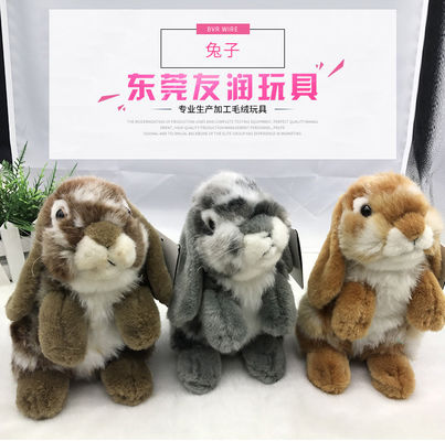 cadeau de jour de S de haut de simulation de 30cm de lapin de peluche Gray Stuffed Bunny Valentine de poupée '