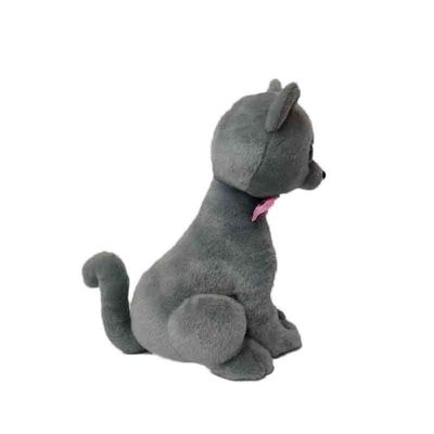 Sensation douce de Grey Cat Stuffed Animal Plush Toys de simulation de 30CM
