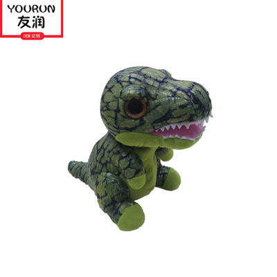 OEM de cadeau de S de Toy Children de peluche de dinosaure vert de polyester le ' a adapté aux besoins du client