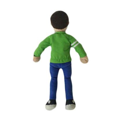 la peluche verte de poupée de sports de 35cm a bourré des jouets Toy Gift mou mignon coloré