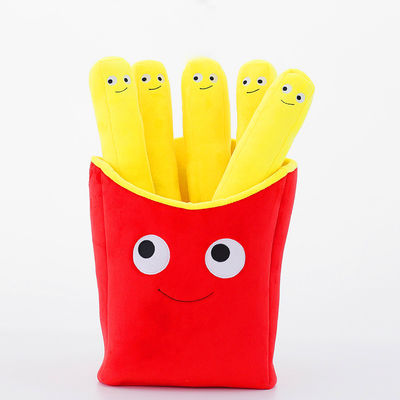 Jouets de peluche de bébé d'interaction d'enfants de parent de peluche de pommes frites de simulation