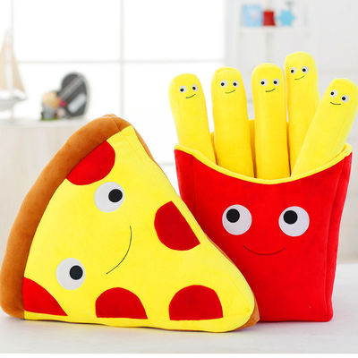 Jouets de peluche de bébé d'interaction d'enfants de parent de peluche de pommes frites de simulation