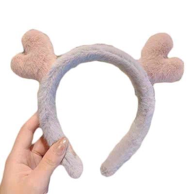 Agrafes de cheveux de peluche pour le lavage de visage