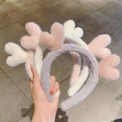 Agrafes de cheveux de peluche pour le lavage de visage