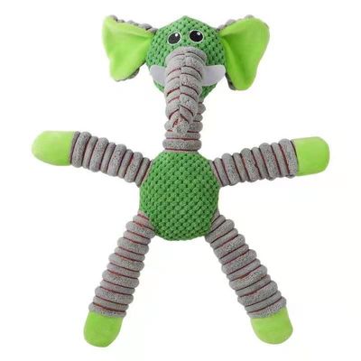 Peluche écologique Toy With Elasticity de chiot de morsure d'OIN anti