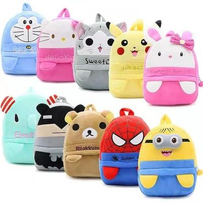 sac à dos d'école de peluche de Pokemon de jardin d'enfants de 25cm*30cm 3-6 ans de sac fait sur commande de peluche