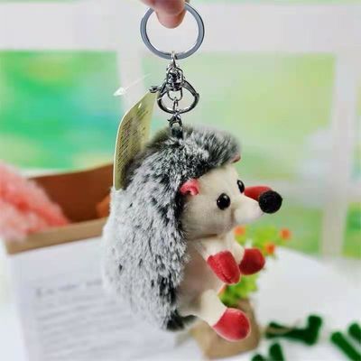 La peluche à chaînes principale de hérisson mignon de peluche joue le petit porte-clés de peluche de hérisson
