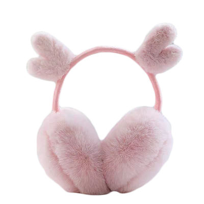 Les beaux manchons d'oreille de peluche d'hiver maintiennent chaud protègent des oreilles contre la congélation