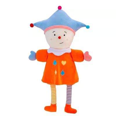 les jouets de Plush Doll Plush de clown de 35cm apaisent le coton de Doll 100% pp de clown de cirque