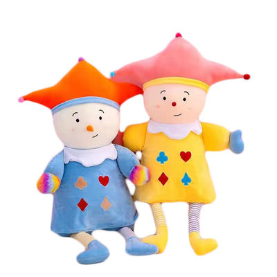 les jouets de Plush Doll Plush de clown de 35cm apaisent le coton de Doll 100% pp de clown de cirque