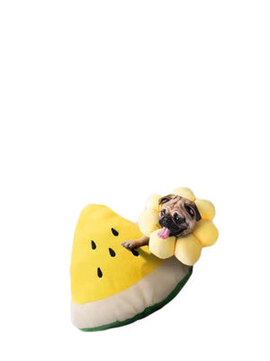 La pizza a formé le chien bourré que Toy Vocal Pet Molars Plush joue le coton de 100% pp