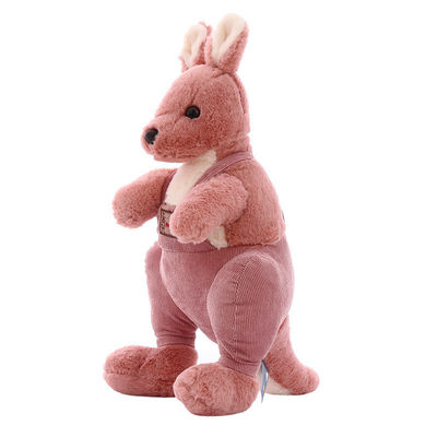 Oreiller de sommeil de bébé bourré par kangourou de cadeau d'anniversaire de fille de jouets de peluche de cheveux de lapin