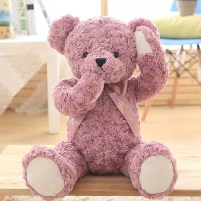 Poupée de chiffon mignonne timide de Rose Red Girl Sleep Cuddle Teddy Bear Plush Toys Small 85cm