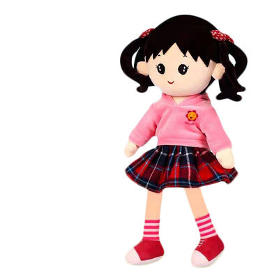 oreiller rose de sommeil de poupée de cadeau d'anniversaire de poupée de peluche de petite fille de 65cm