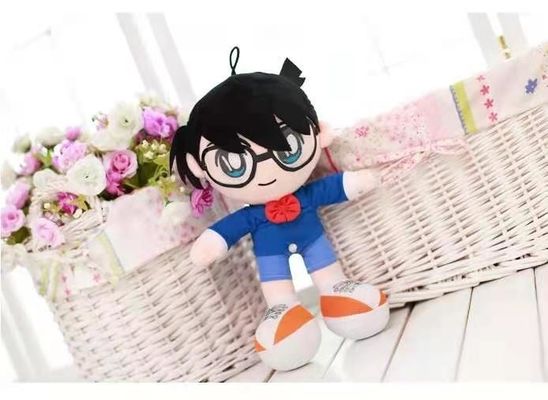 cadeau d'anniversaire de détective de 40cm de Conan Plush Doll Cartoon Plush des enfants bleus de jouets