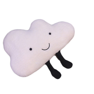 présent rose blanc d'oreiller de peluche de nuage de simulation de 25cm nouveau pour des enfants