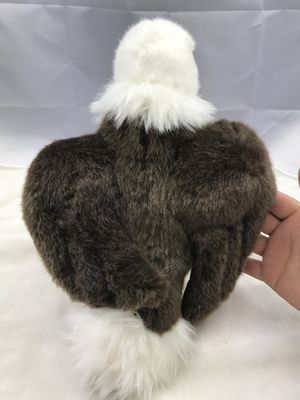 Coton à tête blanche 30cm d'Eagle Stuffed Plush Toys 100% pp ou adapté aux besoins du client