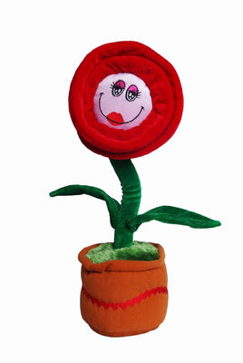 danse de 40cm et peluche mise en pot de chant fleur drôle Toy Home Decoration Flower