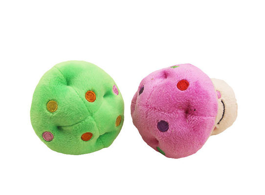 Jouets 10cm vocaux créatifs de peluche de champignon pour l'animal familier