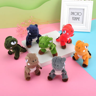 Jouets d'OEM Mini Cartoon Dinosaur Keychain Plush