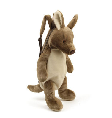 Production d'ODM du sac à dos des enfants animaux de sac à dos de tissu court de peluche