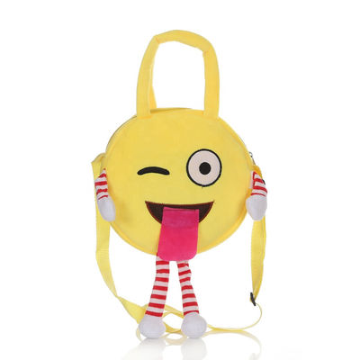 Le sac à dos lavable de peluche d'Emoji de machine avec du coton de pp a rempli