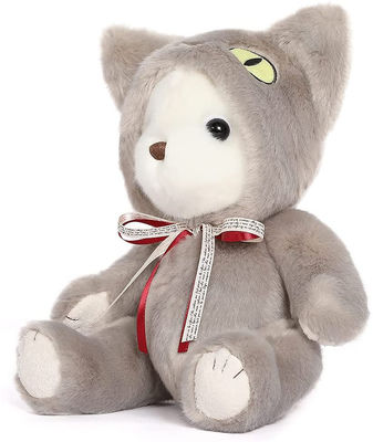 Coton du polypropylène ISO9001 remplissant Cat Stuffed Toy mignonne