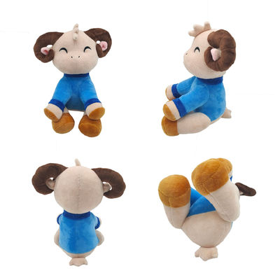 Le coton de 30cm pp des enfants remplissant peluche mignonne d'agneau joue l'oreiller de sommeil