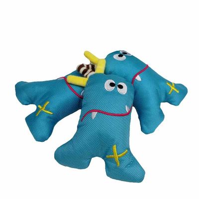 Le monstre de mer résistant de triangle de bleu d'Oxford de morsure choie des jouets de peluche