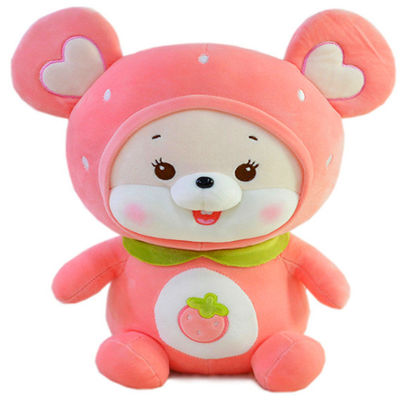 Anti jouets exquis de peluche de souris de fruit de déformation 25cm