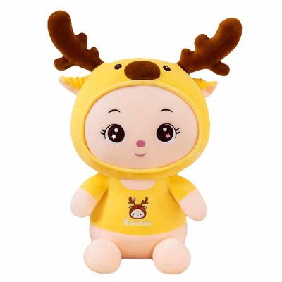 jouet 35cm de peluche de cerfs communs de 35cm avec le cadeau de remplissage de coton de polypropylène pour des enfants
