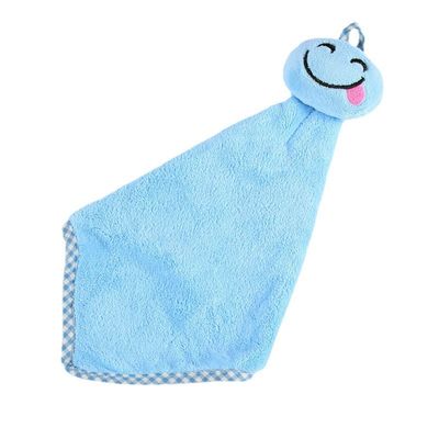Serviette courte 20cm carrée sensible de salive de bébé de peluche