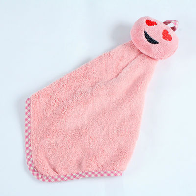 Serviette courte 20cm carrée sensible de salive de bébé de peluche