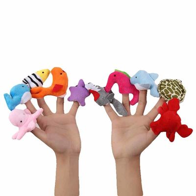 Marionnettes de doigt de peluche des étudiants 15cm d'école primaire