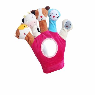 jouet interactif de gant de peluche de 20cm d'enfant court de parent