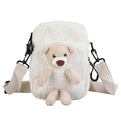 Aucune peluche courte 3D Teddy Bear Bookbag d'enfants d'odeur