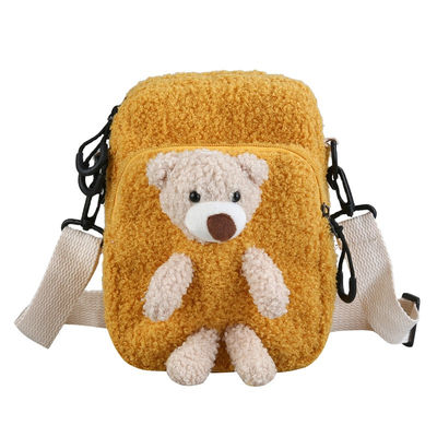 Aucune peluche courte 3D Teddy Bear Bookbag d'enfants d'odeur
