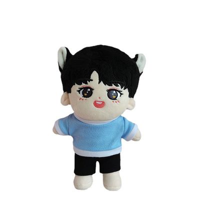 Poupée mignonne de bande dessinée de peluche courte avec le remplissage de coton de polypropylène