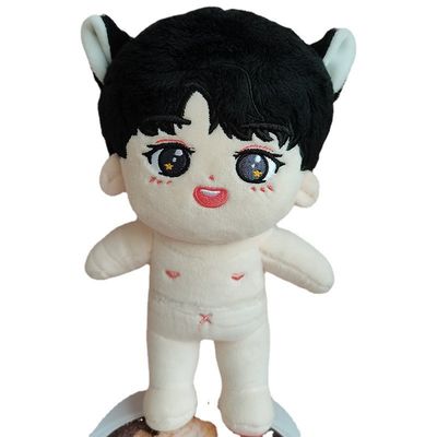 Poupée mignonne de bande dessinée de peluche courte avec le remplissage de coton de polypropylène